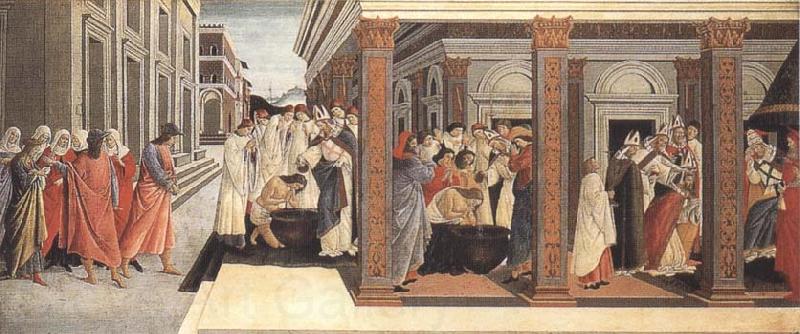 Sandro Botticelli Baptism,renunciation of Marriage,appointment as bishop Germany oil painting art